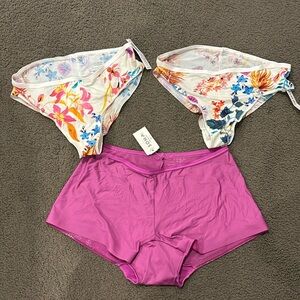 NWT Soma Vanishing Edge micro cheeky Hipsters and boy short bundle size M